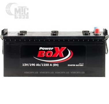Аккумулятор на грузовик PowerBox Standard [6CT-190R] SLF190-00 EN1250 А 513x223x223мм